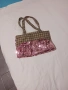 Чанта с паети в розов цвят., снимка 4