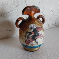 Гръцка керамична ваза, ръчно изработена, снимка 4 - Колекции - 45505832
