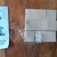 пъзел дървен логическа игра 7 части, естествено дърво в текстилна памучна торбичка. Еко играчка., снимка 3 - Други - 45154881