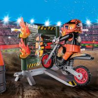 Playmobil - Стартов пакет: Каскадьорско шоу мотор с пожарна стена, снимка 4 - Конструктори - 45559971