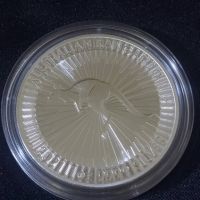Австралия 2021 - 1 долар - Кенгуру - 1 OZ – Сребърна монета, снимка 1 - Нумизматика и бонистика - 45946882