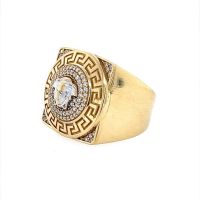 Златен мъжки пръстен 12,8гр. размер:65 14кр. проба:585 модел:4038-4, снимка 3 - Пръстени - 45403484