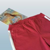  Елегантен дамски панталон с бели ленти, цвят цикламен, размер 46, снимка 2 - Панталони - 45133591