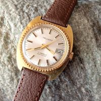 Колекционерски часовник Trumpf, позлата, отличен, снимка 1 - Антикварни и старинни предмети - 45917277
