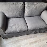 Сив мек двуместен диван Икеа, снимка 7 - Дивани и мека мебел - 45480288