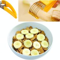 Функционална стоманена резачка за банани, резачка за плодове с ергономична дръжка, снимка 7 - Аксесоари за кухня - 45673234