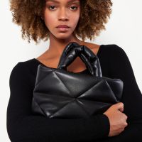 Нова кожена дамска чанта през рамо малка в ръка дръжки елегантна абитуриентски бал чантичка раница, снимка 5 - Чанти - 45250026