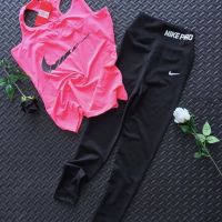 Дамски комплект Потник и клин Nike - Различни цветове, снимка 3 - Комплекти - 45828724
