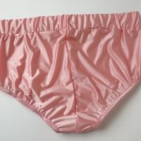 S/M розови супер лъскави дамски сатенени бикини/полубоксер, снимка 9 - Бельо - 45307274