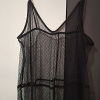 Черна прозрачна рокля, снимка 4 - Рокли - 45162978