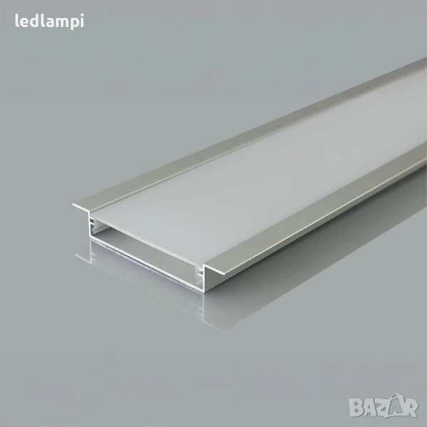 Алуминиев Профил За Вграждане 2000х50x10mm Плитък, снимка 1