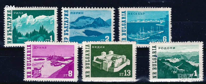 България 1962/63 - изгледи MNH, снимка 1