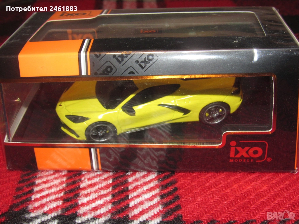 1/43 метална колекционерска количка IXO Chevrolet Corvette C8 (2020) нов. 2 броя, снимка 1
