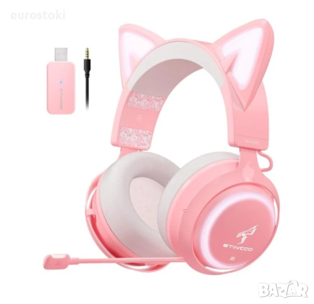 Безжични геймърски слушалки SOMIC GS510, 2.4G, стерео звук с регулируем микрофон, 3 звукови режима, снимка 1