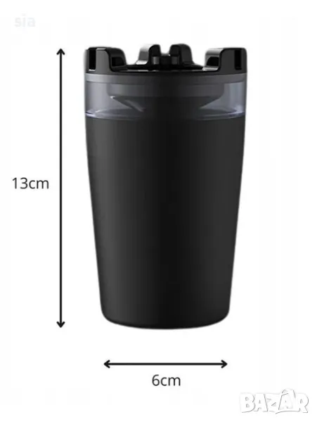 Пепелник за кола с воден филтър, снимка 1