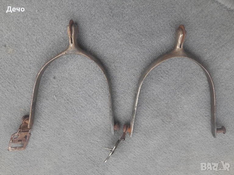 Комплект /Чифт Стари Бронзови Кавалерийски шпори в добро запазено състояние , снимка 1