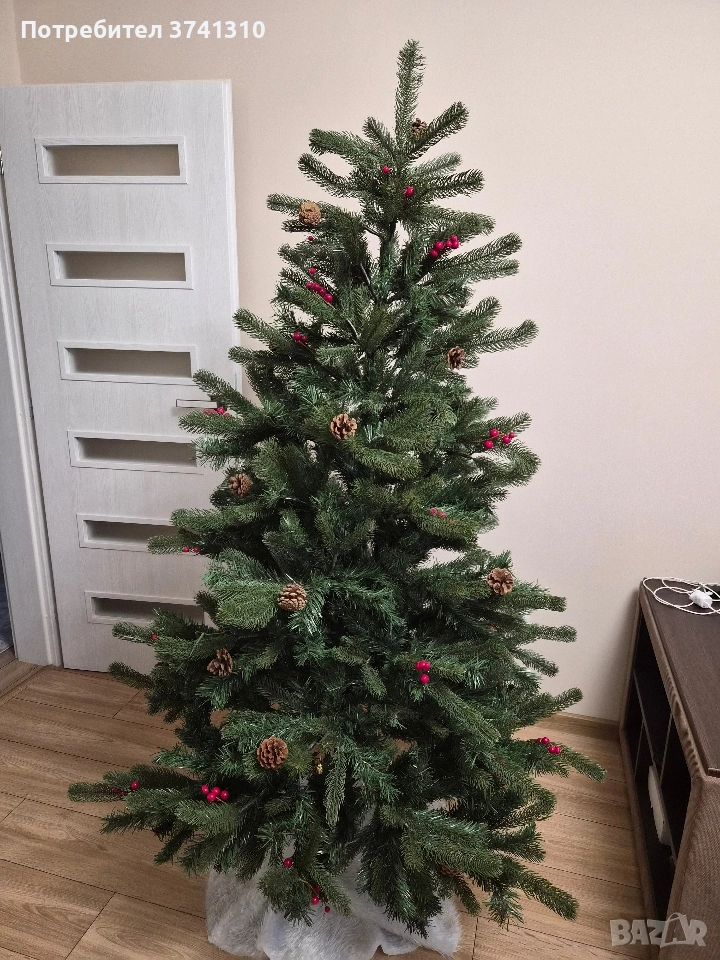 Елха 180см с шишарки, снимка 1