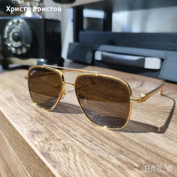 Мъжки луксозни слънчеви очила Cartier CT0457S 004XB, снимка 1