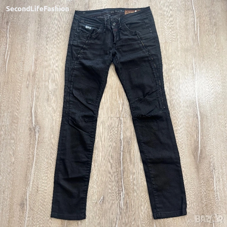 Дамски дънки с ниска талия G-Star Raw Bexter, черни тесни слим размер W27 L32, снимка 1
