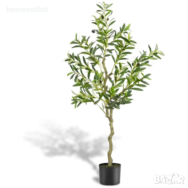 ПРОМОЦИЯ Изкуствено маслиново дърво с енергоспестяващи лед светлини, 152см A-GE23003, снимка 1