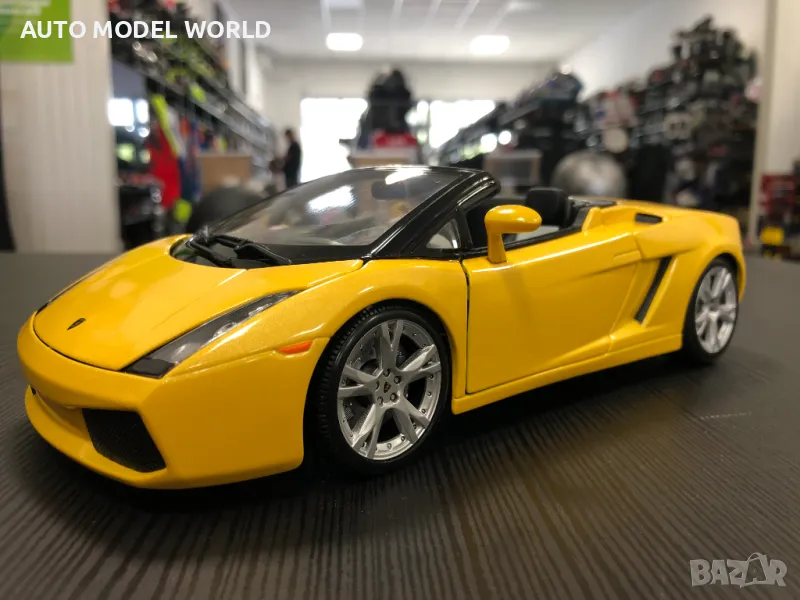 BBURAGO метална колекционерска количка LAMBORGINI GALLARDO SPYDER 1:18, снимка 1