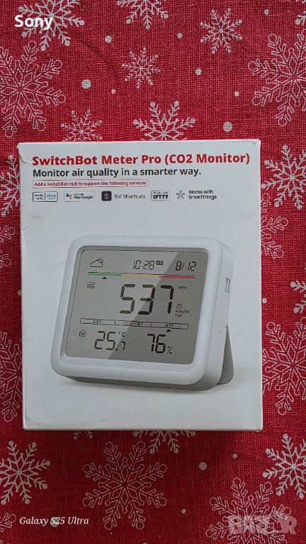 Термометър и хигрометър SwitchBot Meter Pro, снимка 1