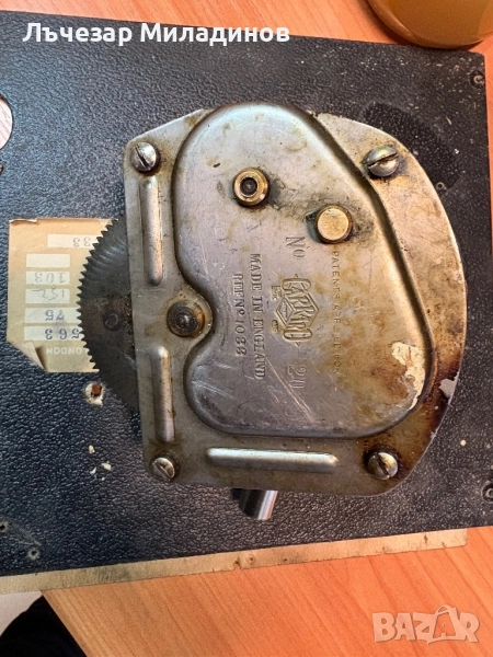 Механизъм за стар грамофон Garrard No20, снимка 1