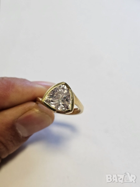 Златен женски пръстен 585/14к 6гр, снимка 1