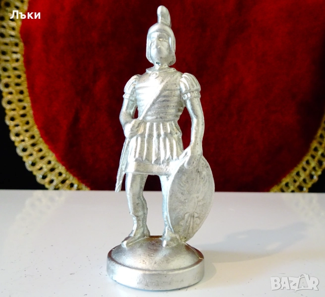 Фигура от калай Римски воин,легионер 8.5 см. , снимка 1