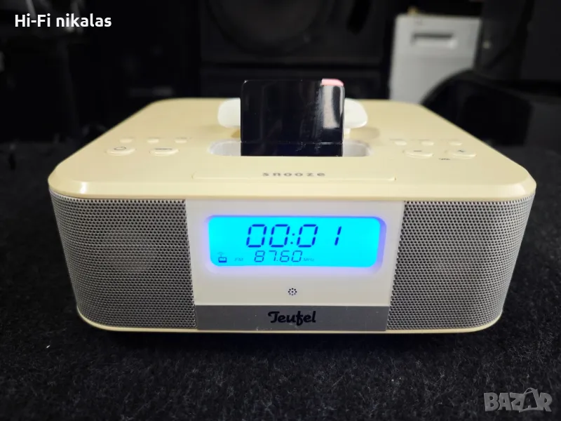 радио часовник безжична колонка Bluetooth TEUFEU iTeufel clock , снимка 1
