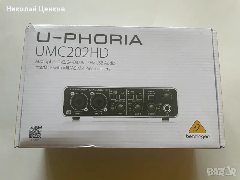 Продавам звукова карта Behringer U-Phoria UMC-202, снимка 1