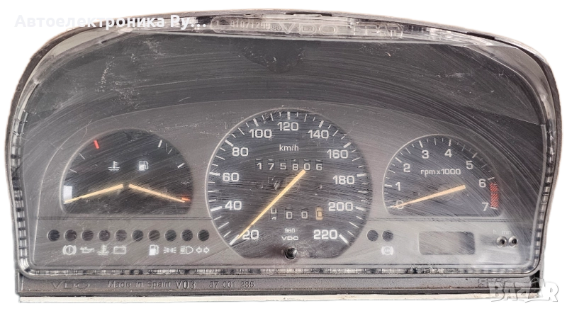 Табло Километраж за Seat Toledo 1991-1999, VDO, 81 117 785, 87 001 235, 81117785, 87001235, снимка 1