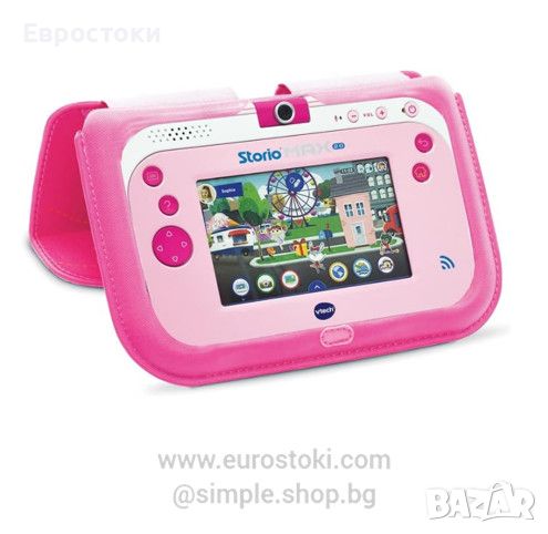 Калъф за детски таблет VTech Storio MAX и Storio MAX 2.0, защита+стойка 2-в-1, снимка 1