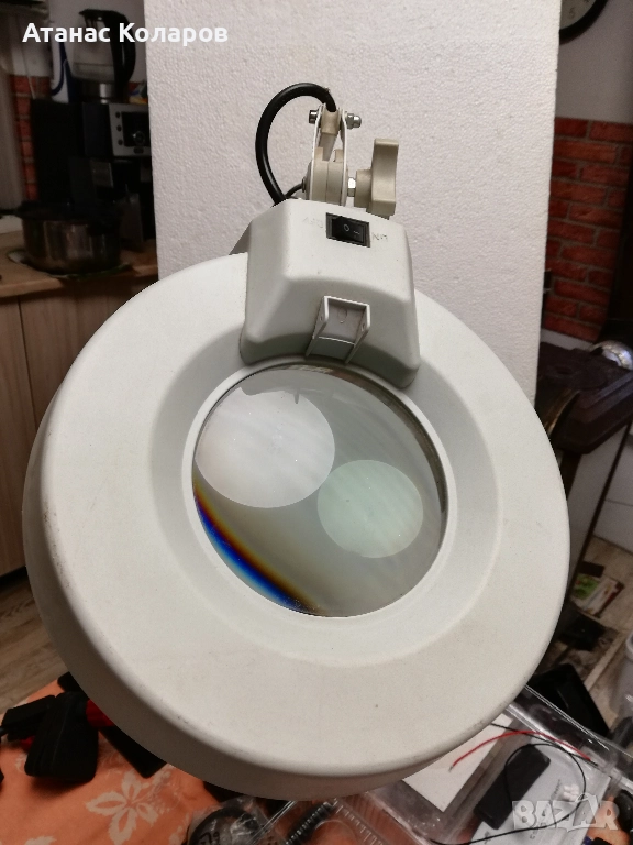 Подвижна лампа с увеличително стъкло, снимка 1