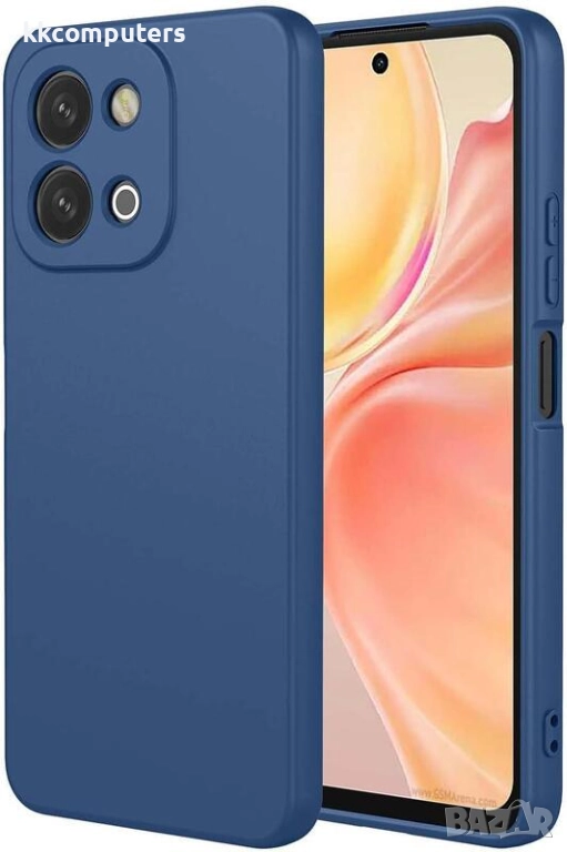 Калъф силикон / Тъмносин мат / за Xiaomi Redmi 15C Баркод : 3133263, снимка 1