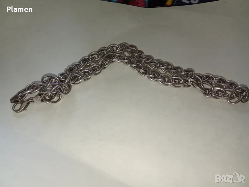 Дамски сребърен ланец , снимка 1