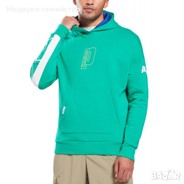 Мъжко спортно горнище reebok x prince hoodie green, снимка 1