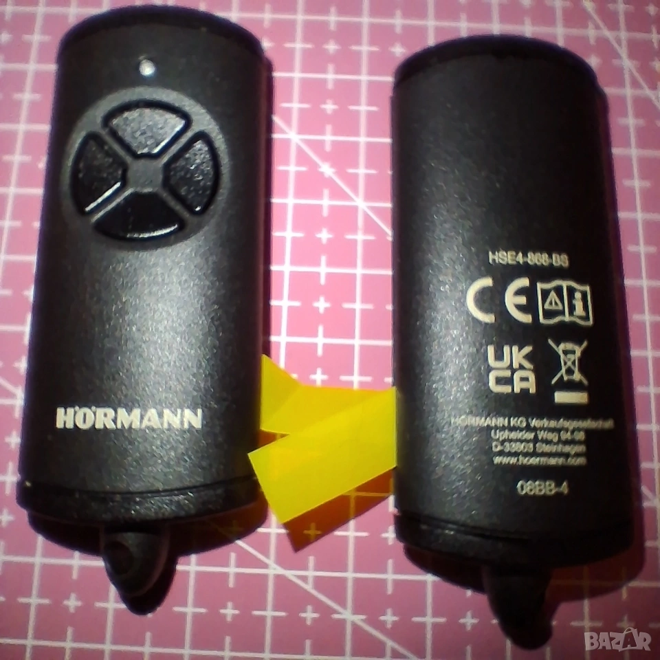 Дистанционно управление HÖRMANN за гаражни врати HSE4-868-BS (BiSecur), снимка 1