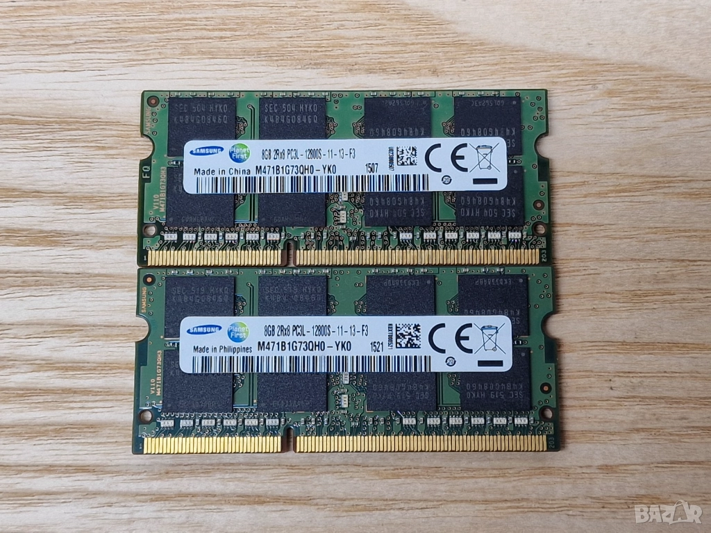 ✅8GB DDR3L 1600Mhz Samsung Ram Рам Памет за лаптоп с гаранция!, снимка 1