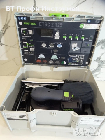НОВО - Festool ETSC 2 125 - Basic - Акумулаторен ексцентършлайф машина, снимка 11 - Шлайфмашини - 53579257