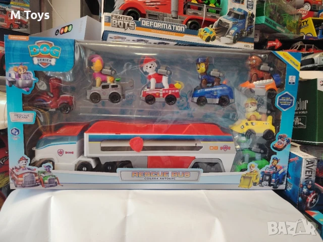 Голям комплект с автобус и кученца спасители – "Rescue Bus" (DOG Series)