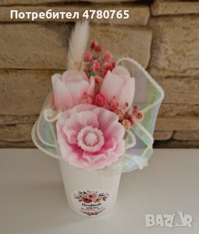 Ароматни сапунени цветя , снимка 2 - Декорация за дома - 54010613