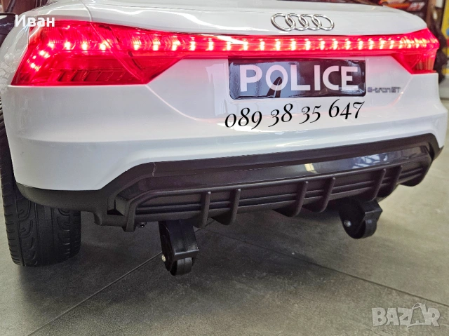 ТОП ЦЕНА!НОВО!Акумулаторна кола AUDI POLICE с 12V батерия,EVA ГУМИ,USB, снимка 11 - Коли, камиони, мотори, писти - 51372689