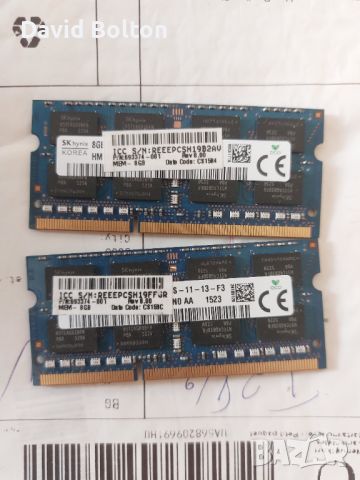 Рам памет за лаптоп 2х8gb, снимка 1 - RAM памет - 46166430