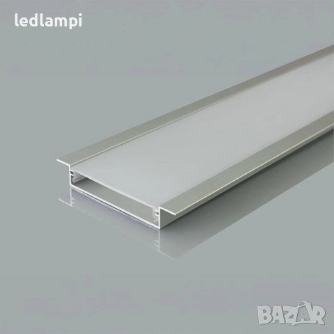 Алуминиев Профил За Вграждане 2000х50x10mm Плитък