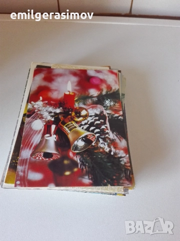 Стари пролетни и новогодишни картички., снимка 6 - Колекции - 49027591