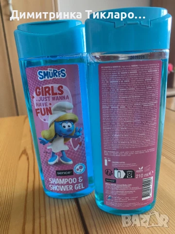 Детски шампоан и гел душ The SMURFS, снимка 3 - Козметика за тяло - 51386170
