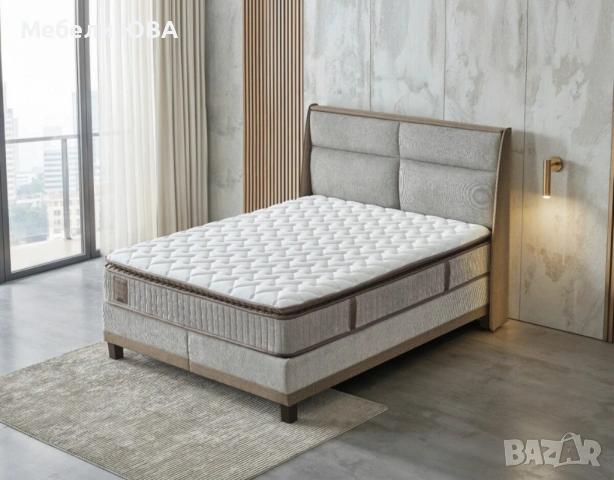 Спалня с МАТРАК метална конструкция!