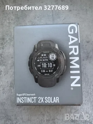 Garmin 2X Solar, в гаранция 18 мес. Перфектен!, снимка 1 - Смарт часовници - 49240660