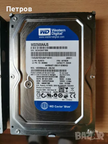 Твърд Диск Western Digital Blue WD2500AAJS 250GB, снимка 2 - Твърди дискове - 47313435